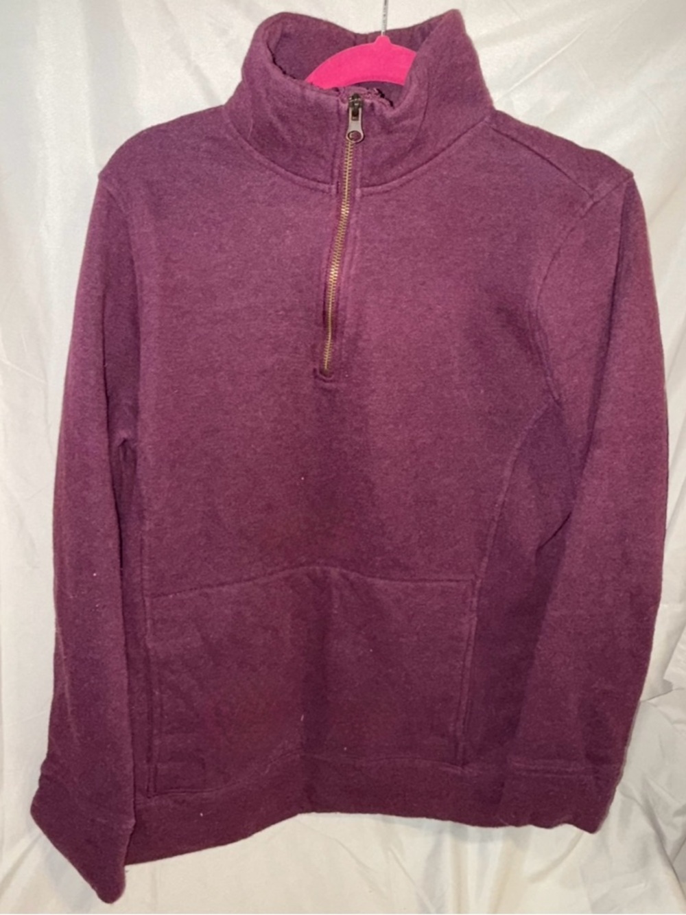 Como Vintage Women’s Zip-Up Sweater - burgundy